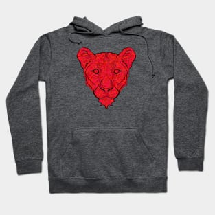 Lioness Queen Red Hoodie